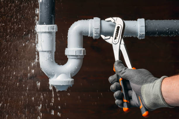 Professional Plumbing technician working in Rhome, TX